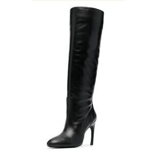 Stuart Weitzman Womens Luxecurve 100 Slouch Boots US 9B Black Leather NWOB